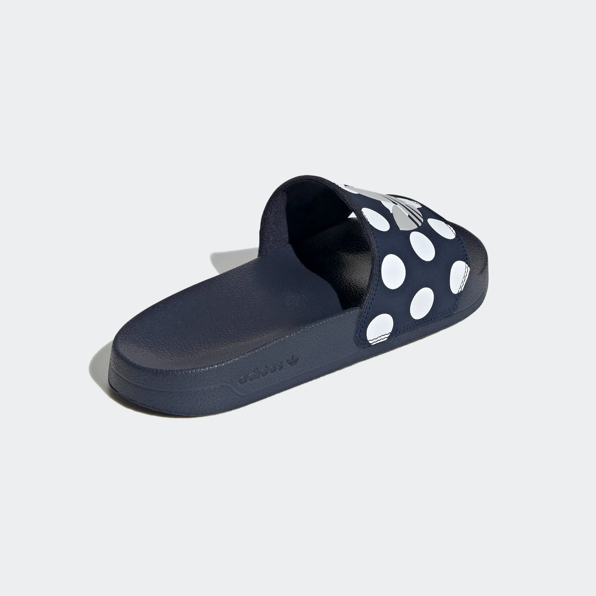 Adidas Adilette Lite Polka Dot Trefoil Slides (Collegiate Navy/Grey Two/Cloud White)(FU9148)