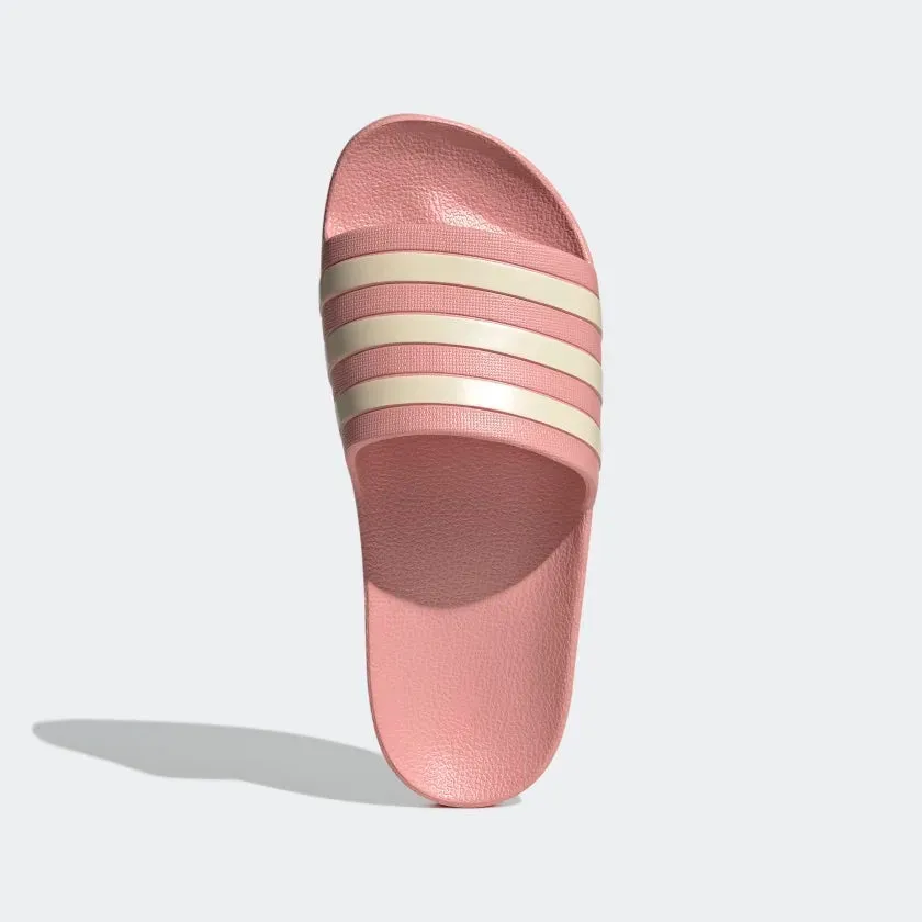 Adilette Aqua Slides (Wonder Mauve   Wonder White   Wonder Mauve)