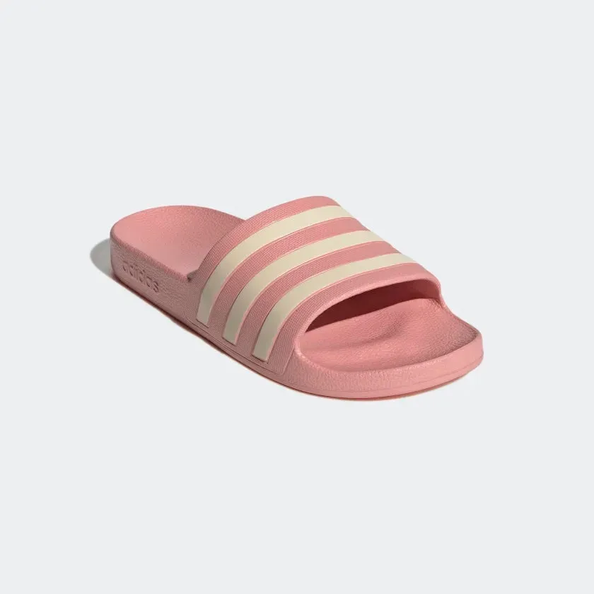 Adilette Aqua Slides (Wonder Mauve   Wonder White   Wonder Mauve)