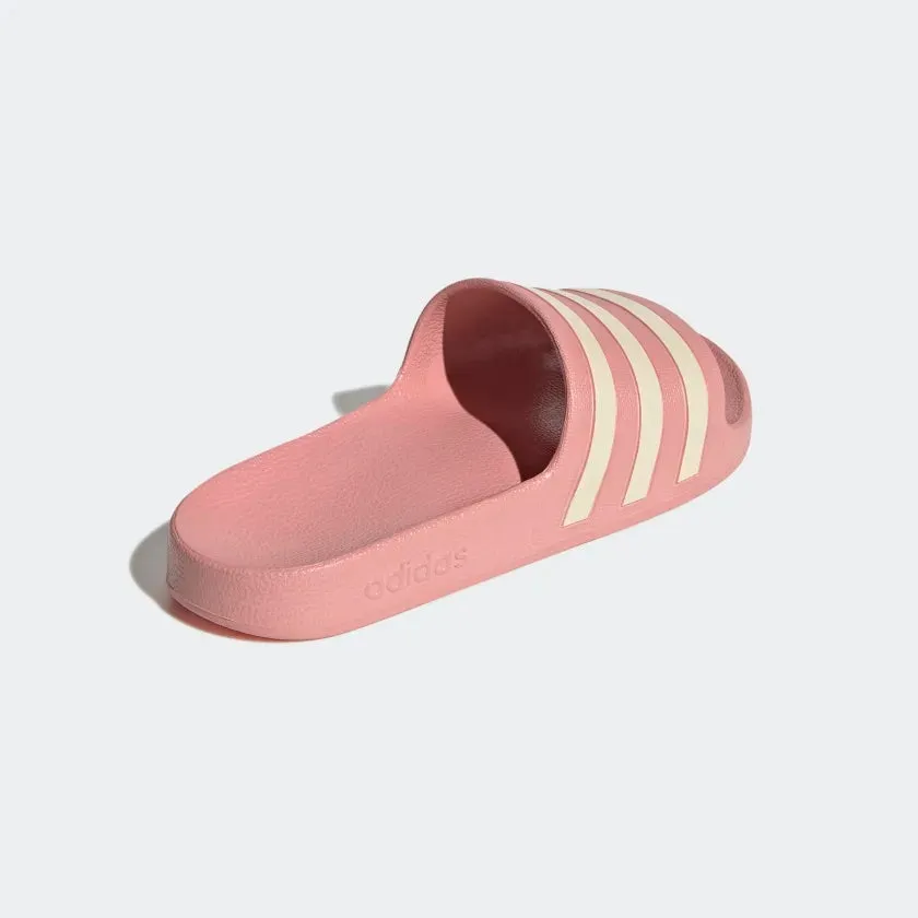 Adilette Aqua Slides (Wonder Mauve   Wonder White   Wonder Mauve)
