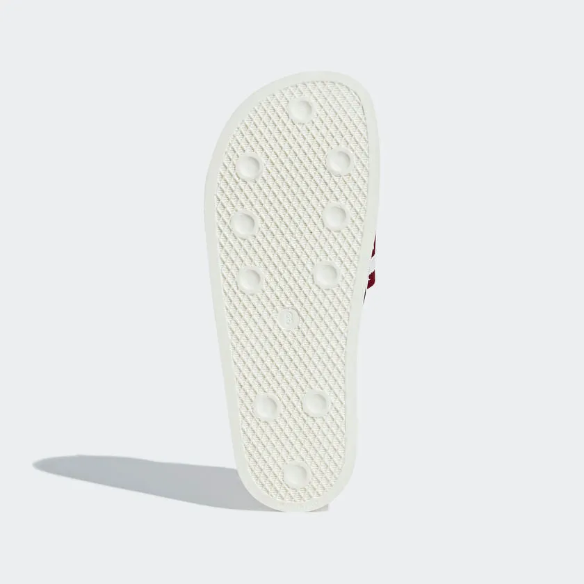 Adilette Classic Stripe (White Burgundy)