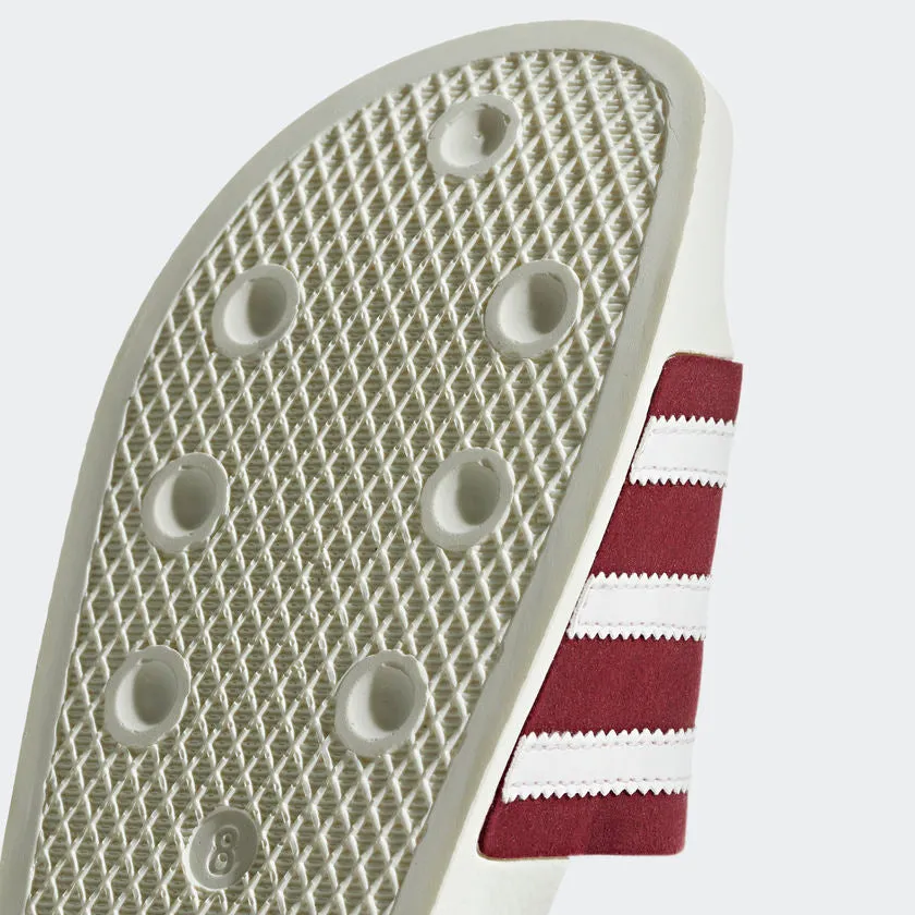 Adilette Classic Stripe (White Burgundy)