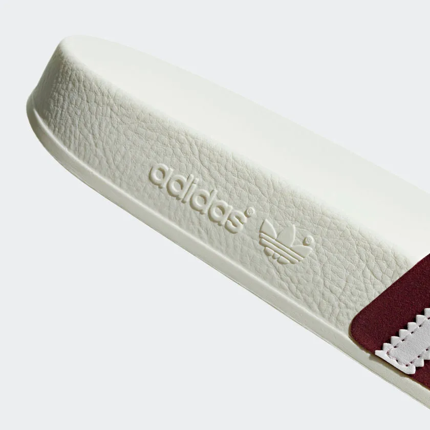 Adilette Classic Stripe (White Burgundy)