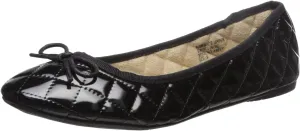 Alpine Swiss Womens Aster Ballet Flats | Patent Leather Slip-On Shoes | Quilted Pillow Stitch | Rounded Toe | Everyday Comfortable Fashion Footwear
