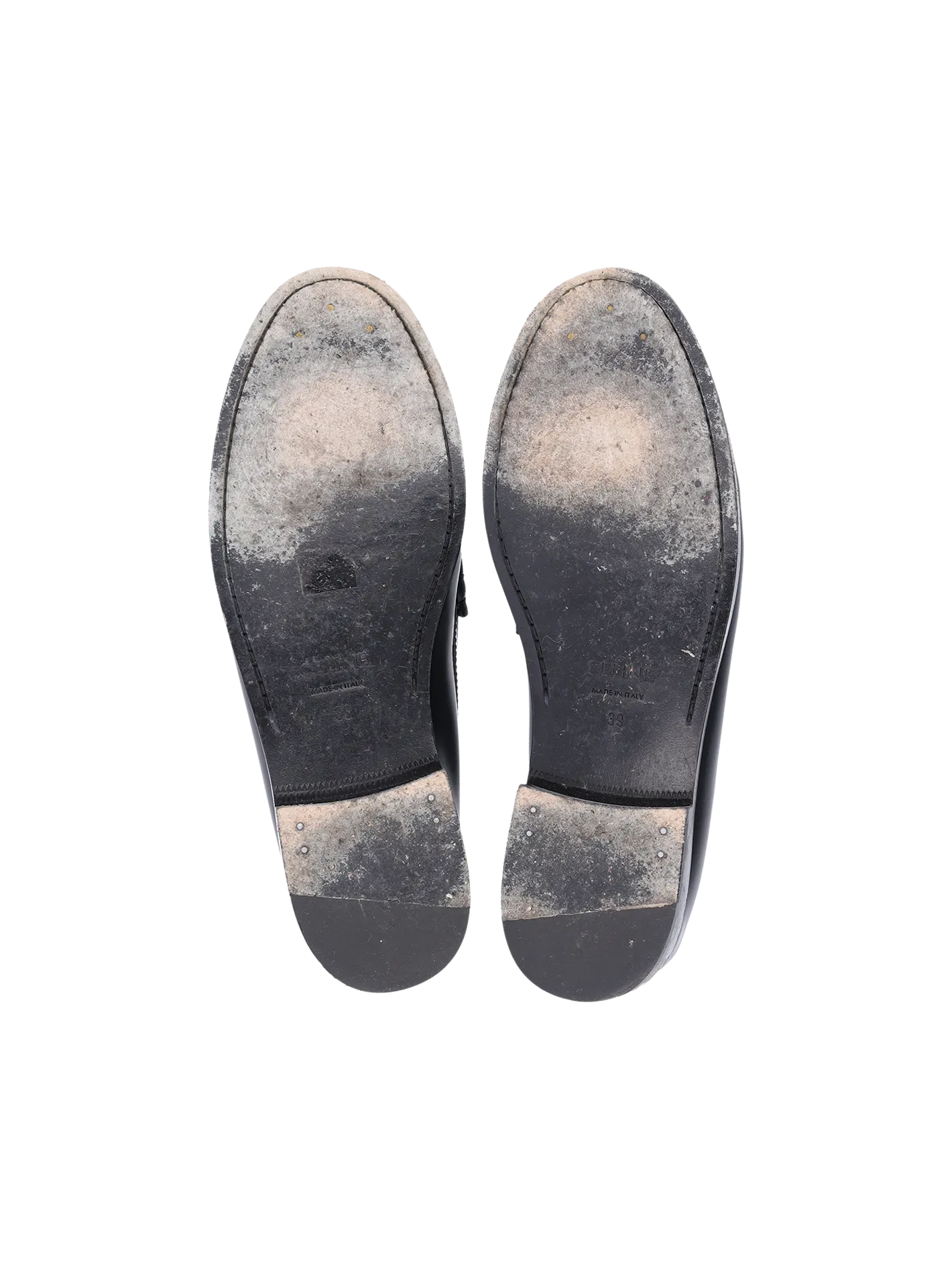 animal print leather penny loafers