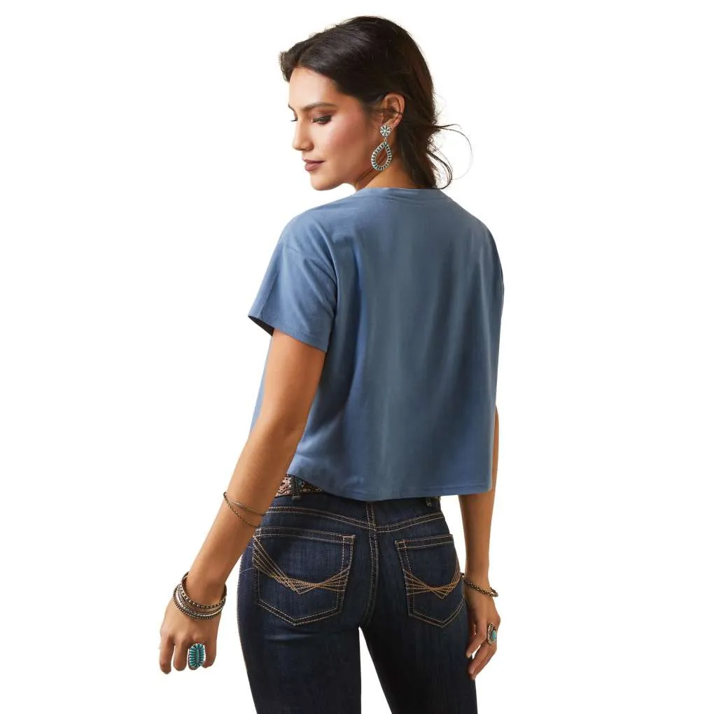 Ariat Ladies Treasure Tee Copen Blue