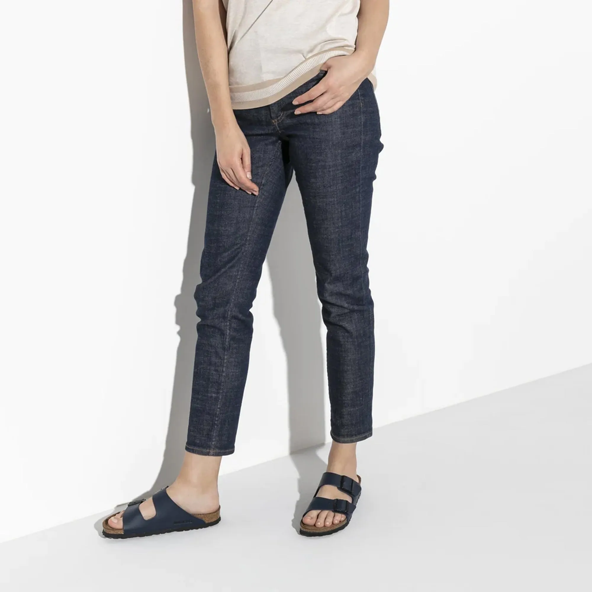 Birkenstock | ARIZONA SOFT FOOTBED BIRKO-FLOR  { BLUE
