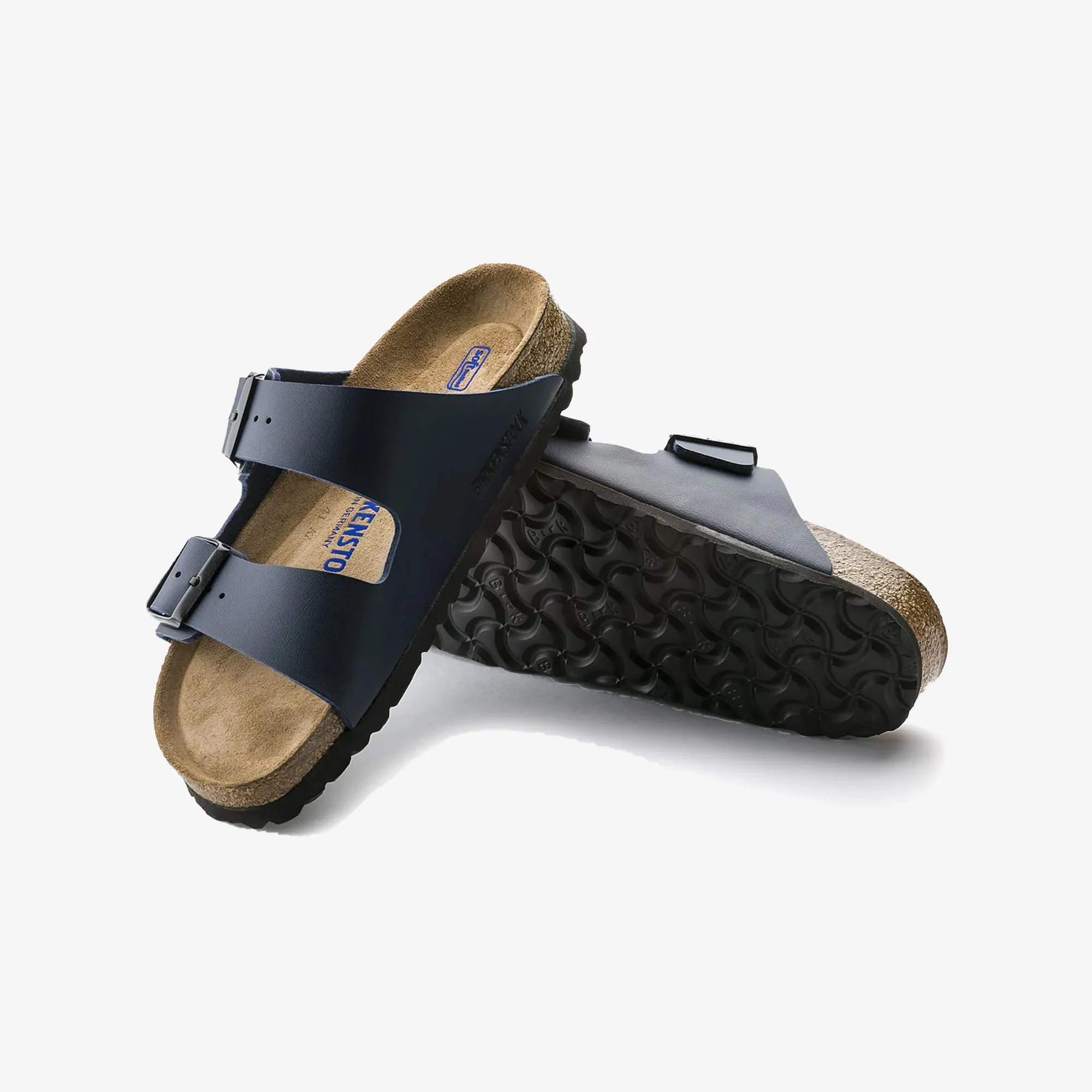 Birkenstock | ARIZONA SOFT FOOTBED BIRKO-FLOR  { BLUE