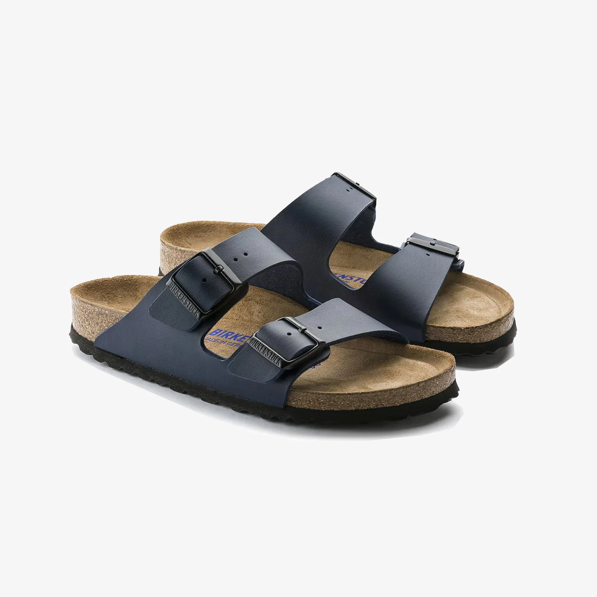 Birkenstock | ARIZONA SOFT FOOTBED BIRKO-FLOR  { BLUE