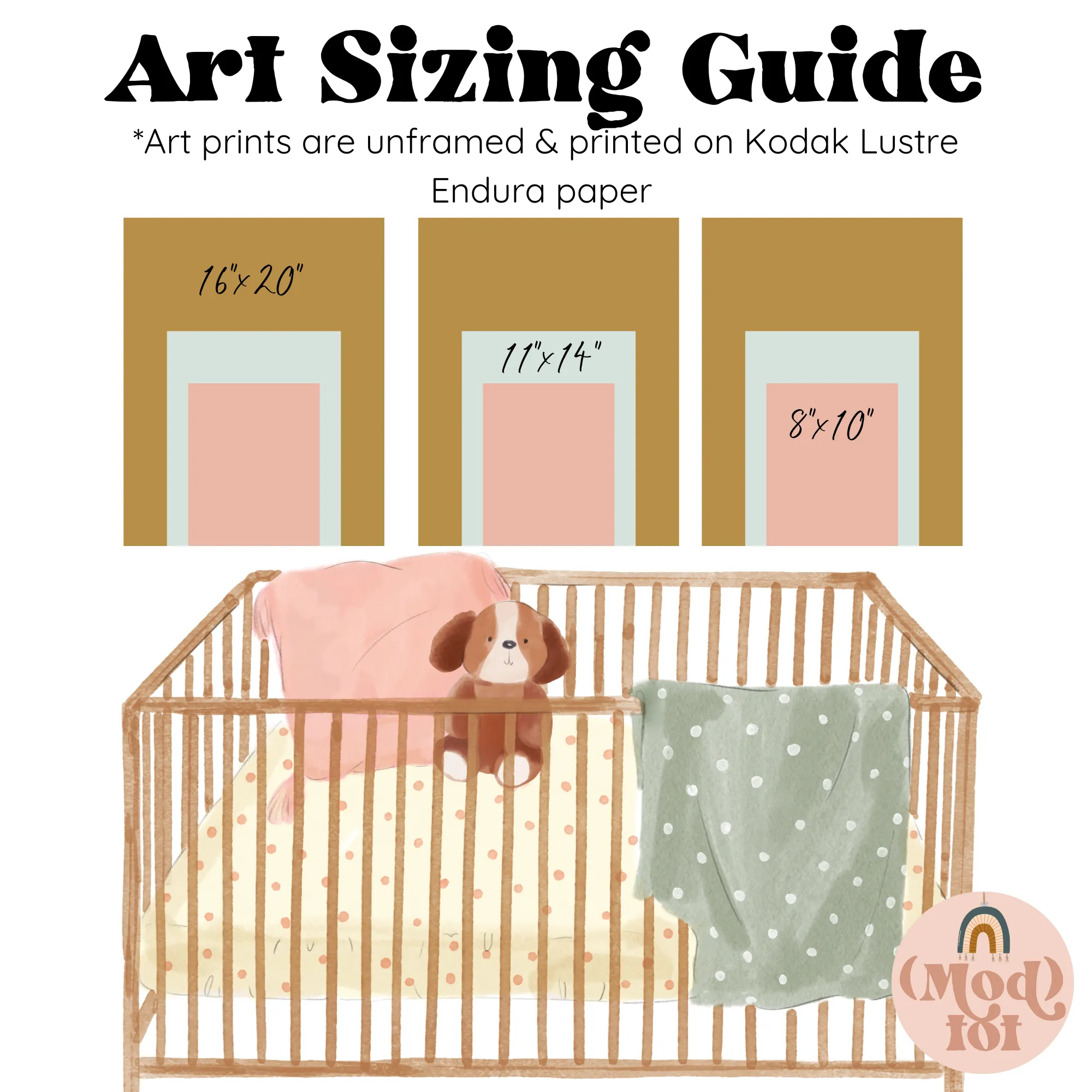 Boho Desert Nursery Starter Crib Bedding Set