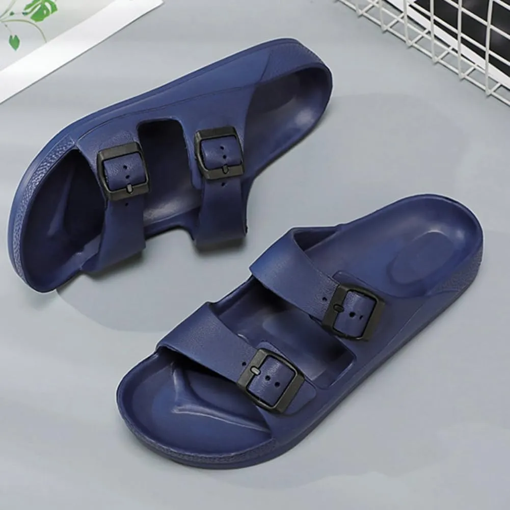 Caistre Slide Sandal for Women Summer Comfortable Indoor Outdoor Arch Support Slip On Slides Soft Breathable Beach Shoes