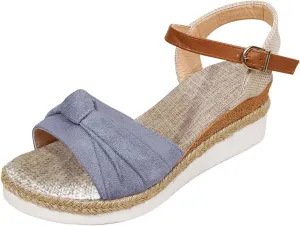 Cathalem Orthopedic Sandals for Women Casual Strappy Low Wedges Slip on Sandals Zipper Beach Sandals Dress Shoes