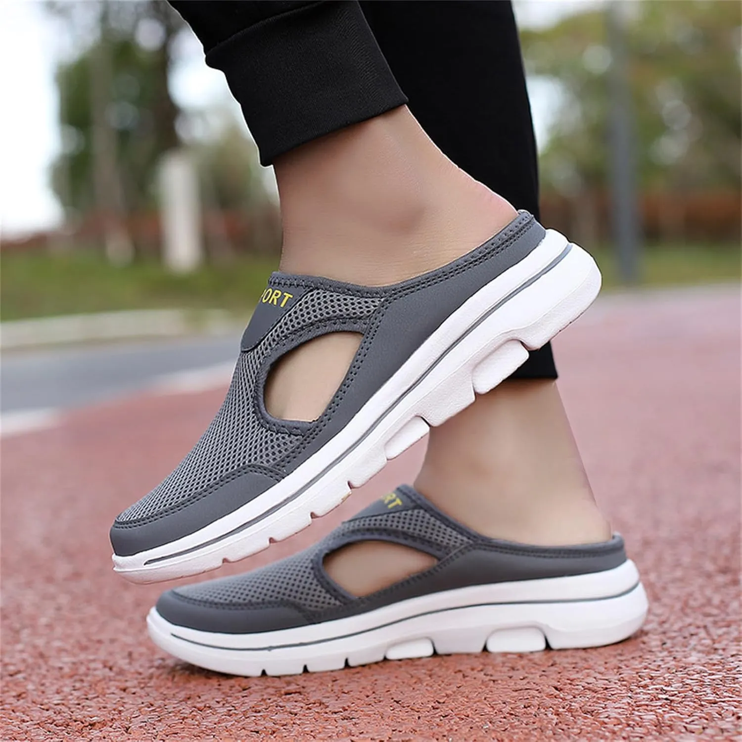 Clogs for Women 2025 Casual Non Slip Orthopedic Sneakers Breathable Mesh Walking Mules Sneakers Comfort Support Sports Sandals Closed Toe Slides Walking Shoes
