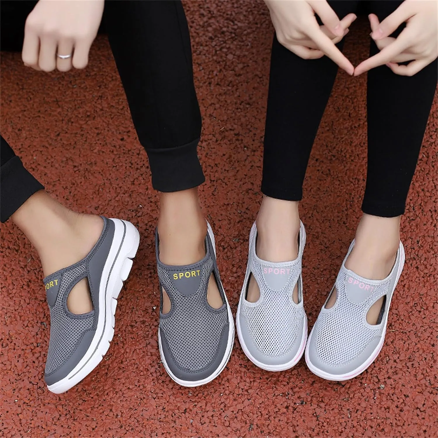 Clogs for Women 2025 Casual Non Slip Orthopedic Sneakers Breathable Mesh Walking Mules Sneakers Comfort Support Sports Sandals Closed Toe Slides Walking Shoes