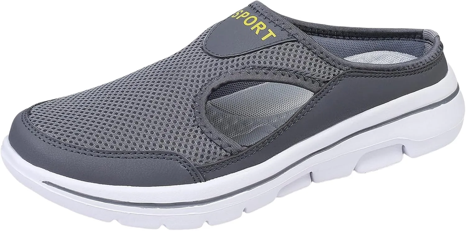 Clogs for Women 2025 Casual Non Slip Orthopedic Sneakers Breathable Mesh Walking Mules Sneakers Comfort Support Sports Sandals Closed Toe Slides Walking Shoes