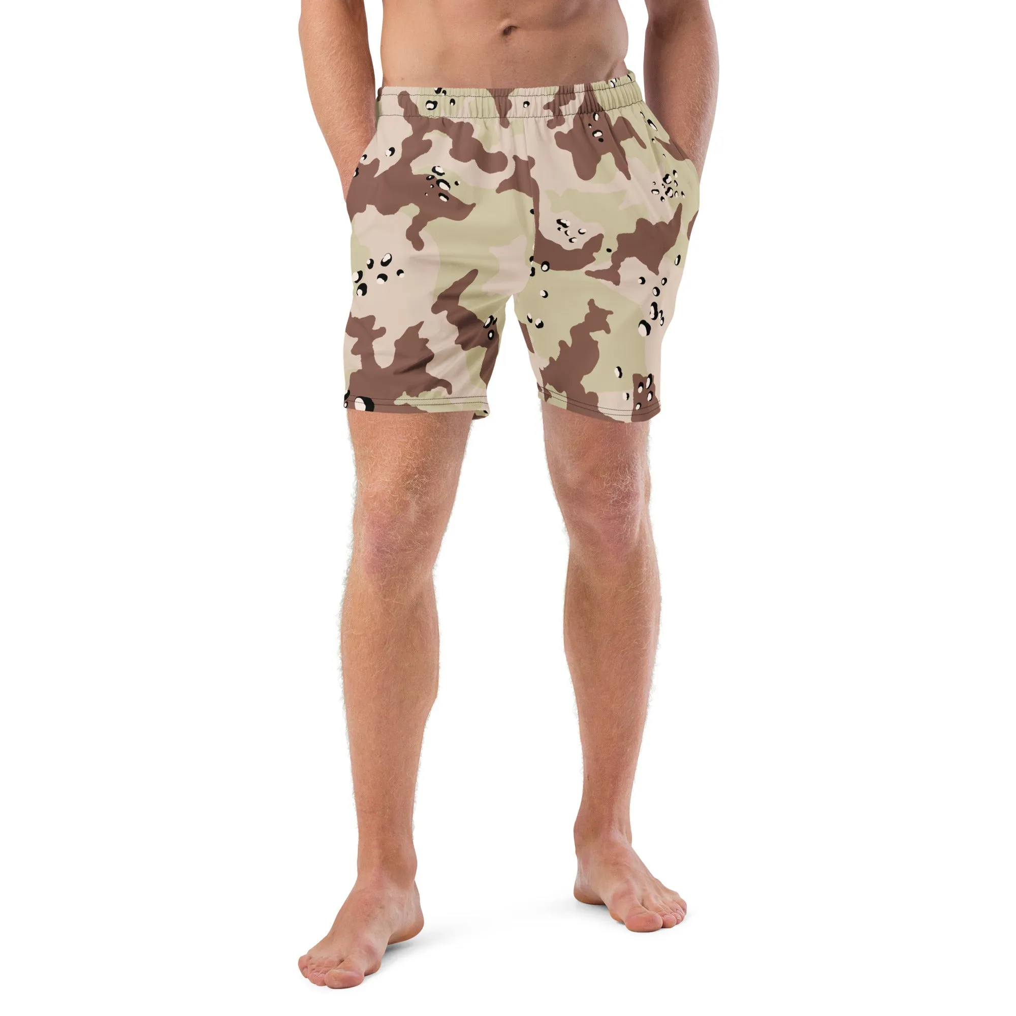 Desert Camo 1972 Experimental Six-Color Desert Pattern Swim Trunks