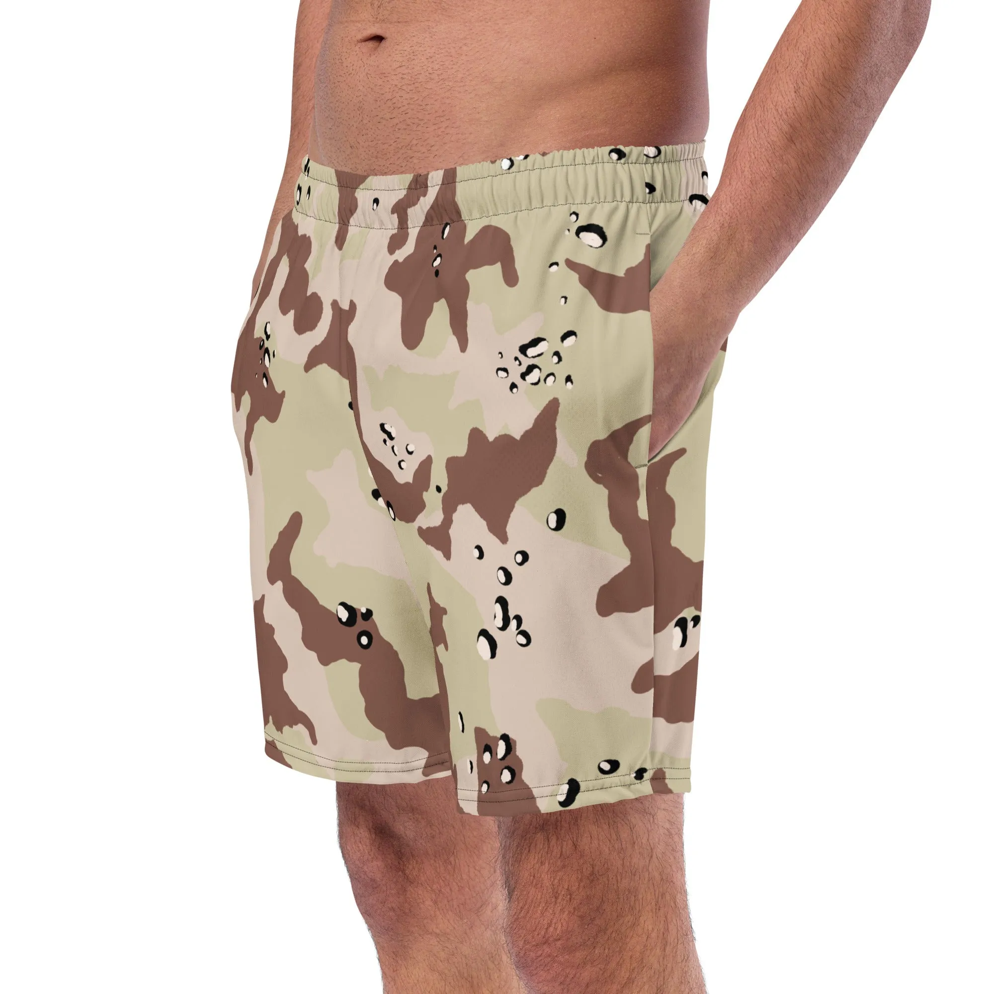 Desert Camo 1972 Experimental Six-Color Desert Pattern Swim Trunks