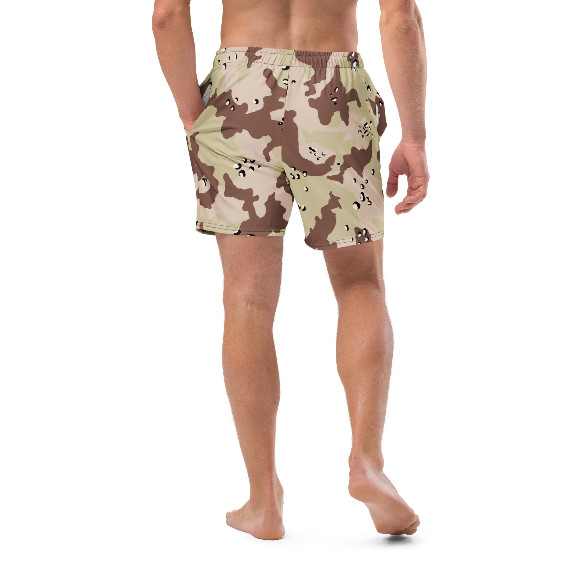Desert Camo 1972 Experimental Six-Color Desert Pattern Swim Trunks