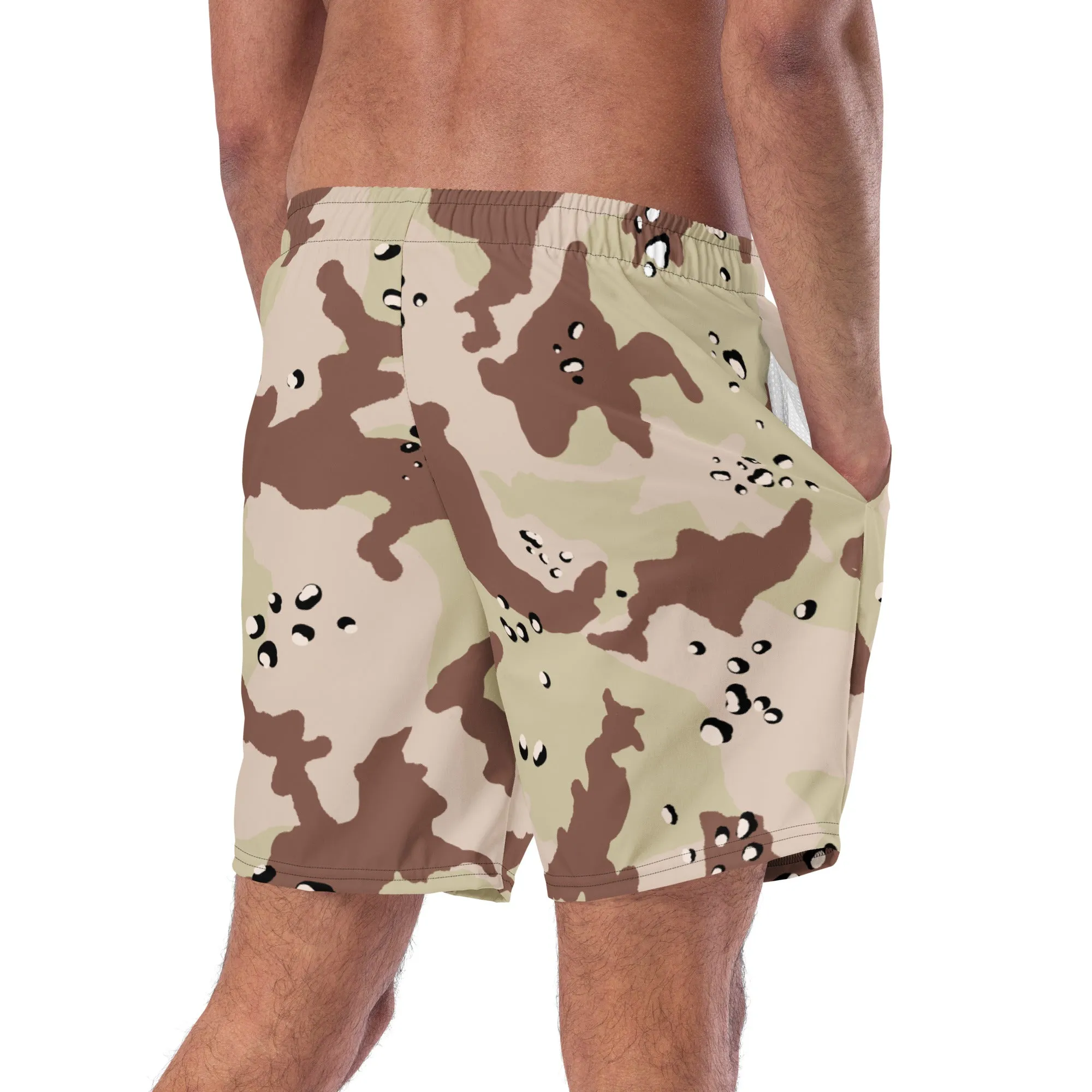 Desert Camo 1972 Experimental Six-Color Desert Pattern Swim Trunks