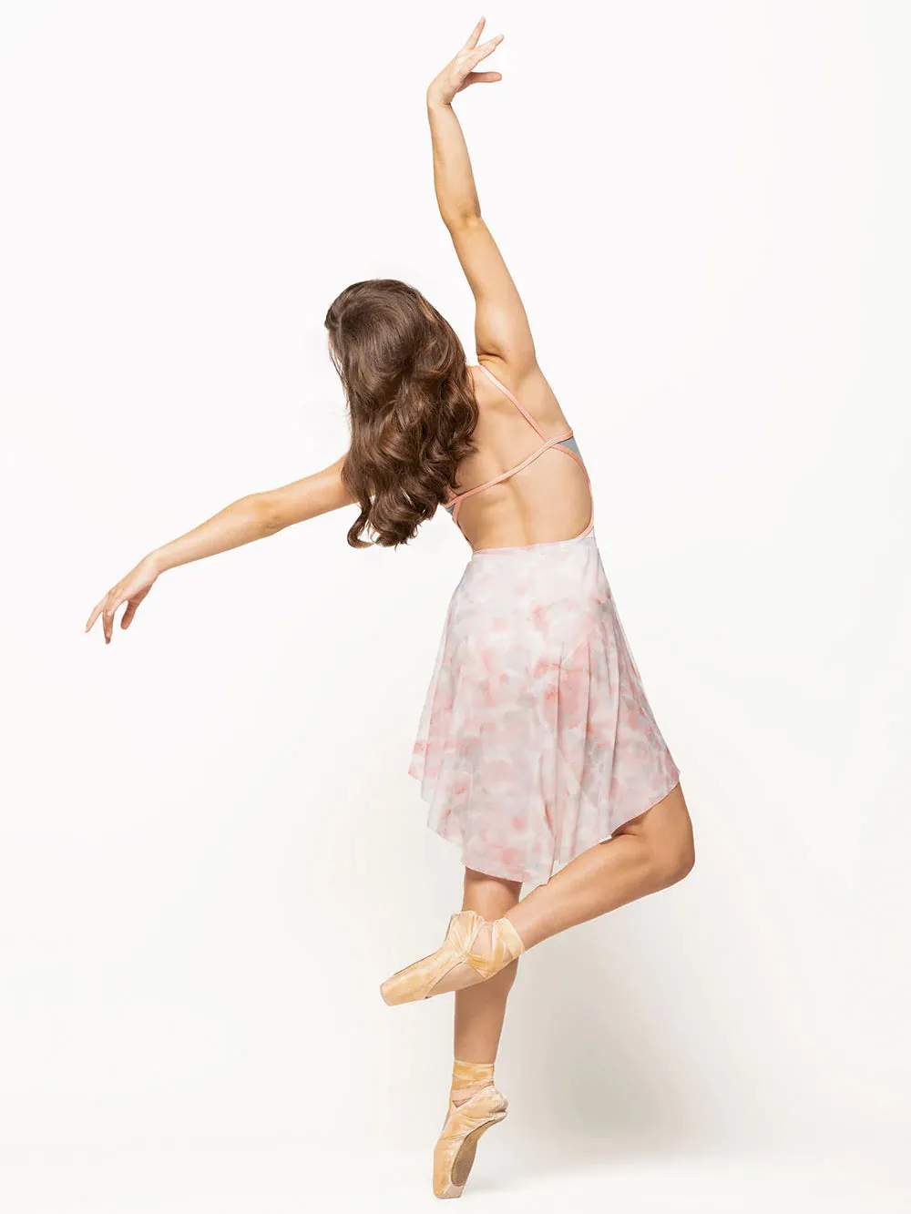 Dramatic High-Low Skirt Desert Fog Mesh Kids RTW