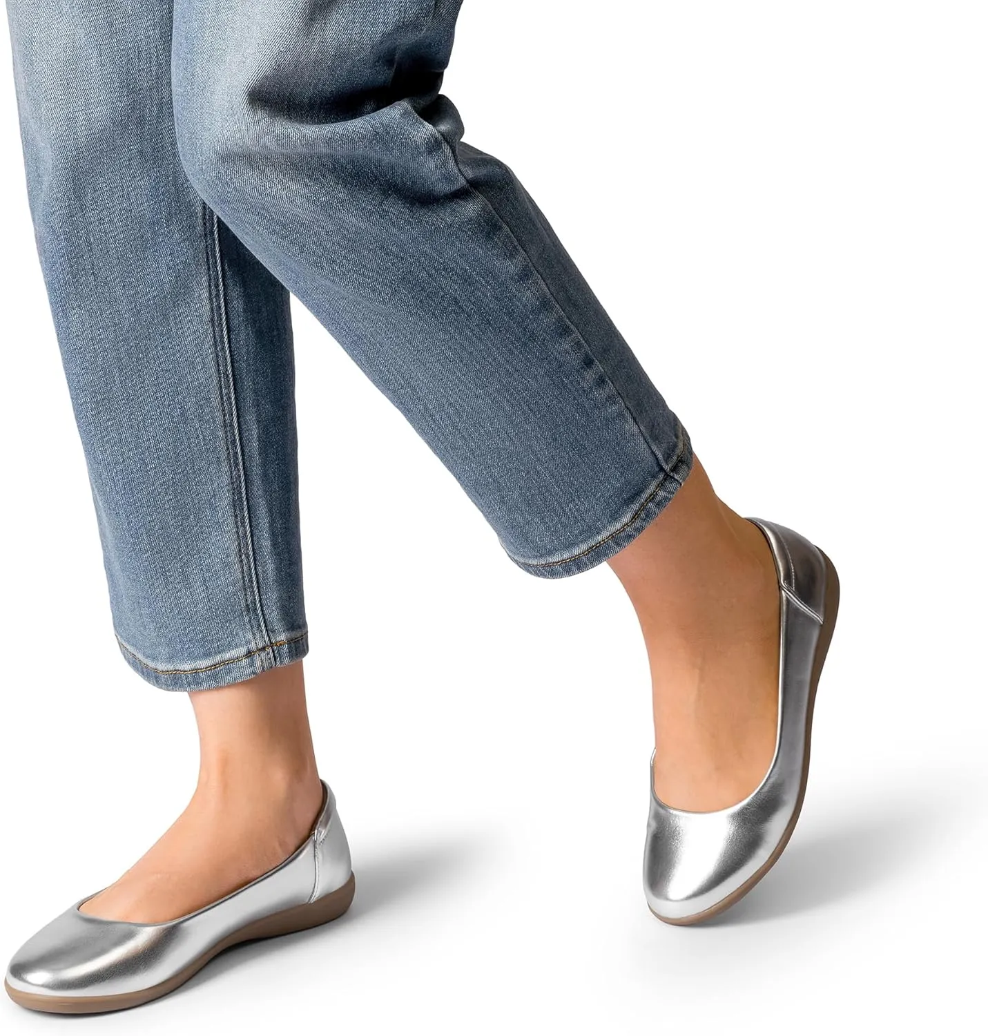 DREAM PAIRS Womens Comfortable Ballet Dressy Work Flats, Round Toe Slip on Office Shoes