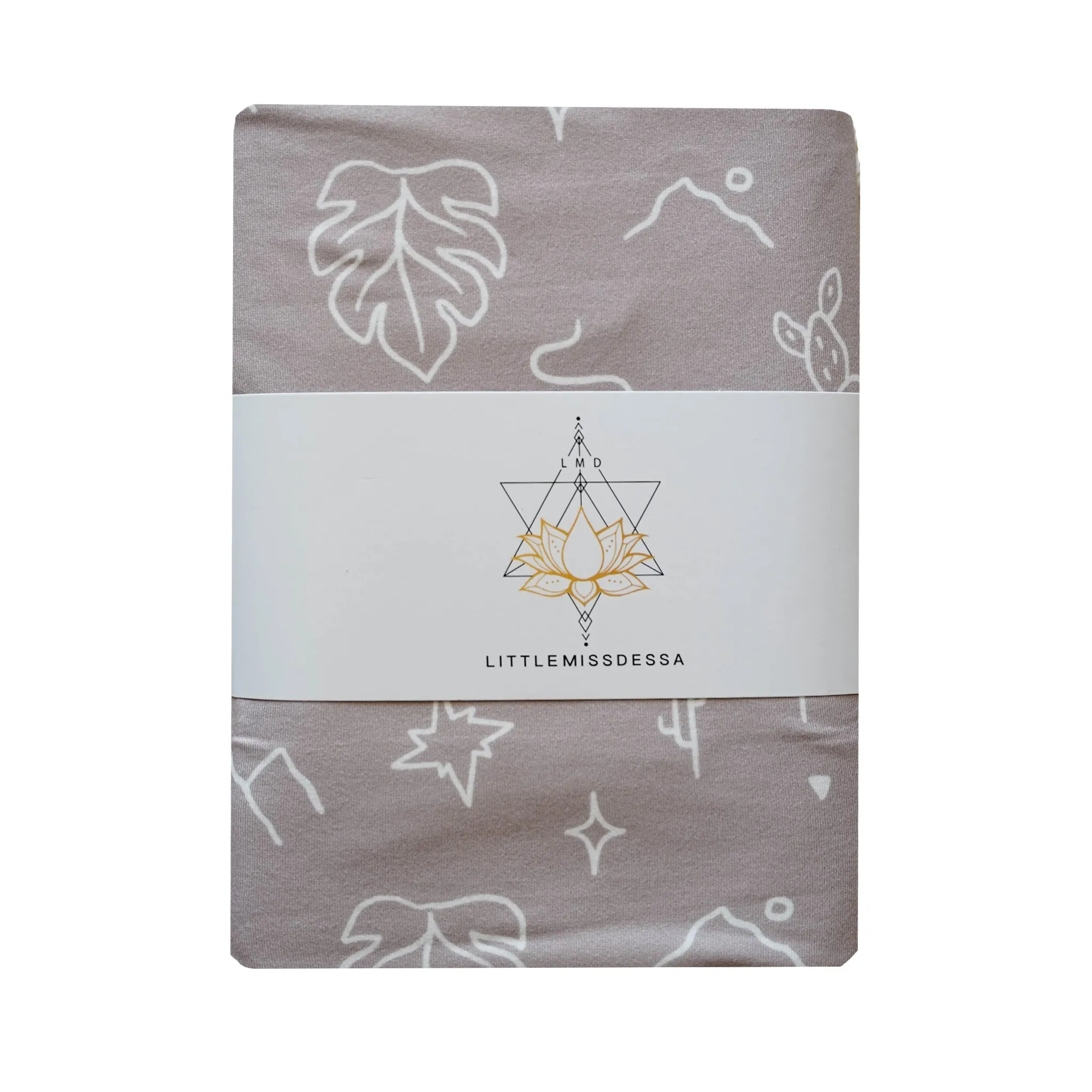 Knit Jersey Swaddle Baby Blanket | Taupe Mojave Desert