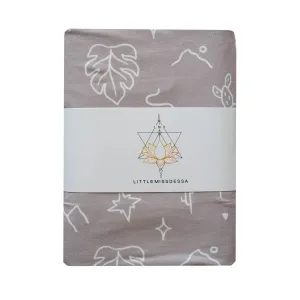 Knit Jersey Swaddle Baby Blanket | Taupe Mojave Desert