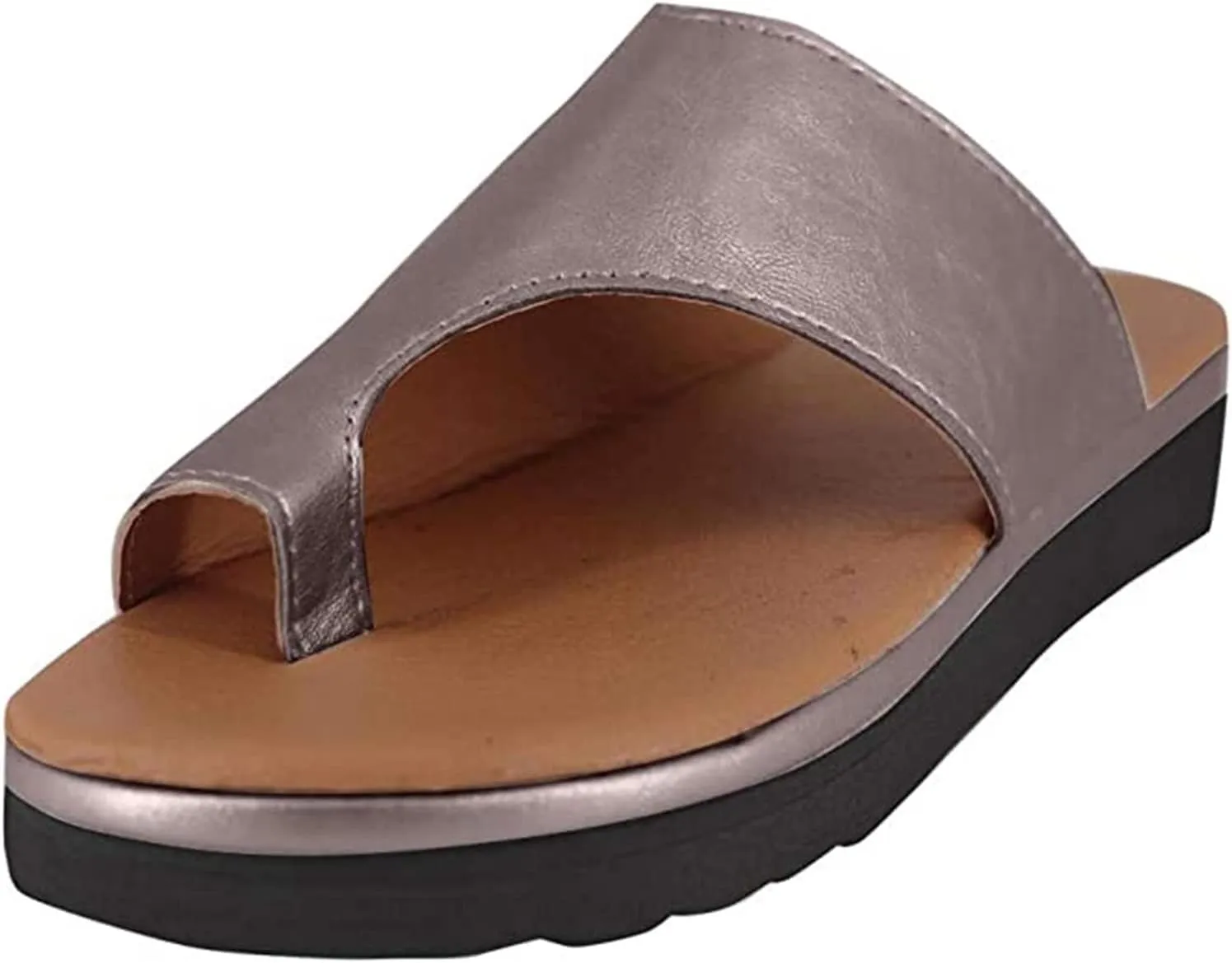 Ladmiple Sandals Women Summer Fashion Hollow-Out Flip Flops Arch Support Slippers Comfy Roman Open Toe Orthopedic Sandal