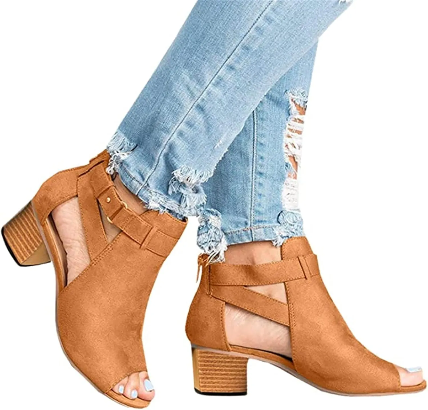 Ladmiple Summer Sandals for Women 2023 Comfy Ankle Strap Slip On Wedge Sandal Open Toe Casual High Heels Platform Wedges
