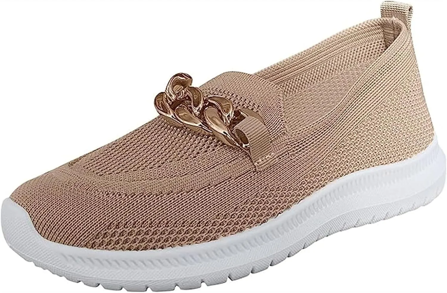 Ladmiple Walking Shoes Women Comfort Slip On Sneakers Breathable Lightweight Non Slip Mesh Gym Running Workout Shoes