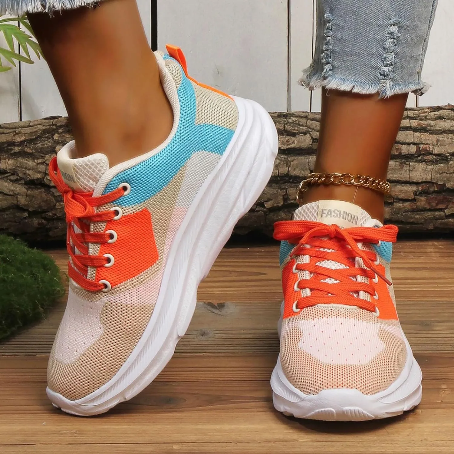 Men Women Non Slip Running Sneakers Ultra Light Breathable Walking Fashion Sneakers Mesh Workout Sports Shoes