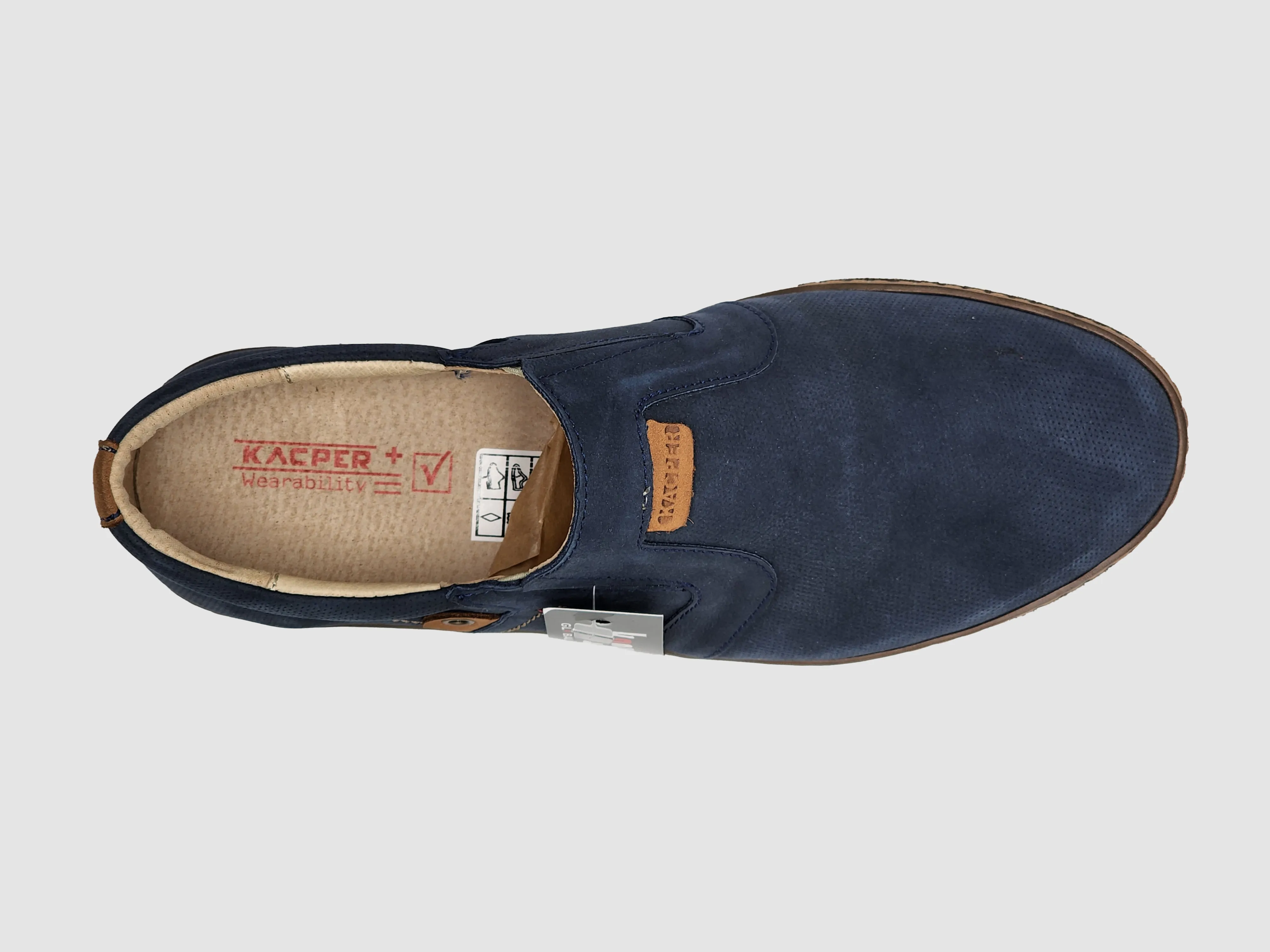 Men's Essential Leather Loafers - Navy