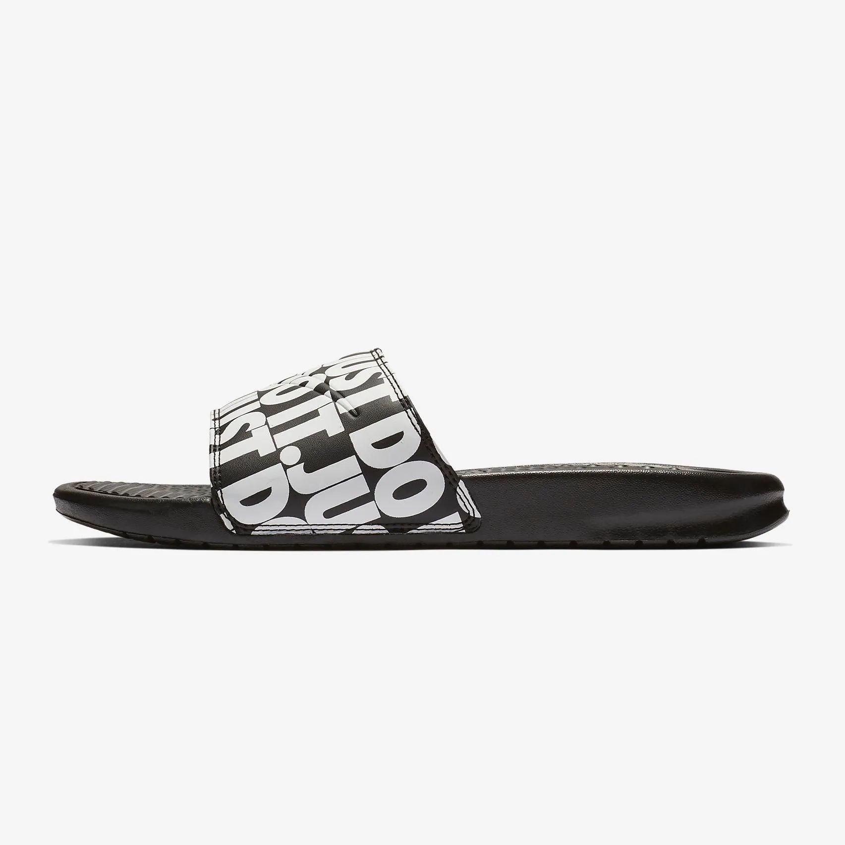 Men's Nike Benassi Just Do It Repeat (Black White)(631261-024)