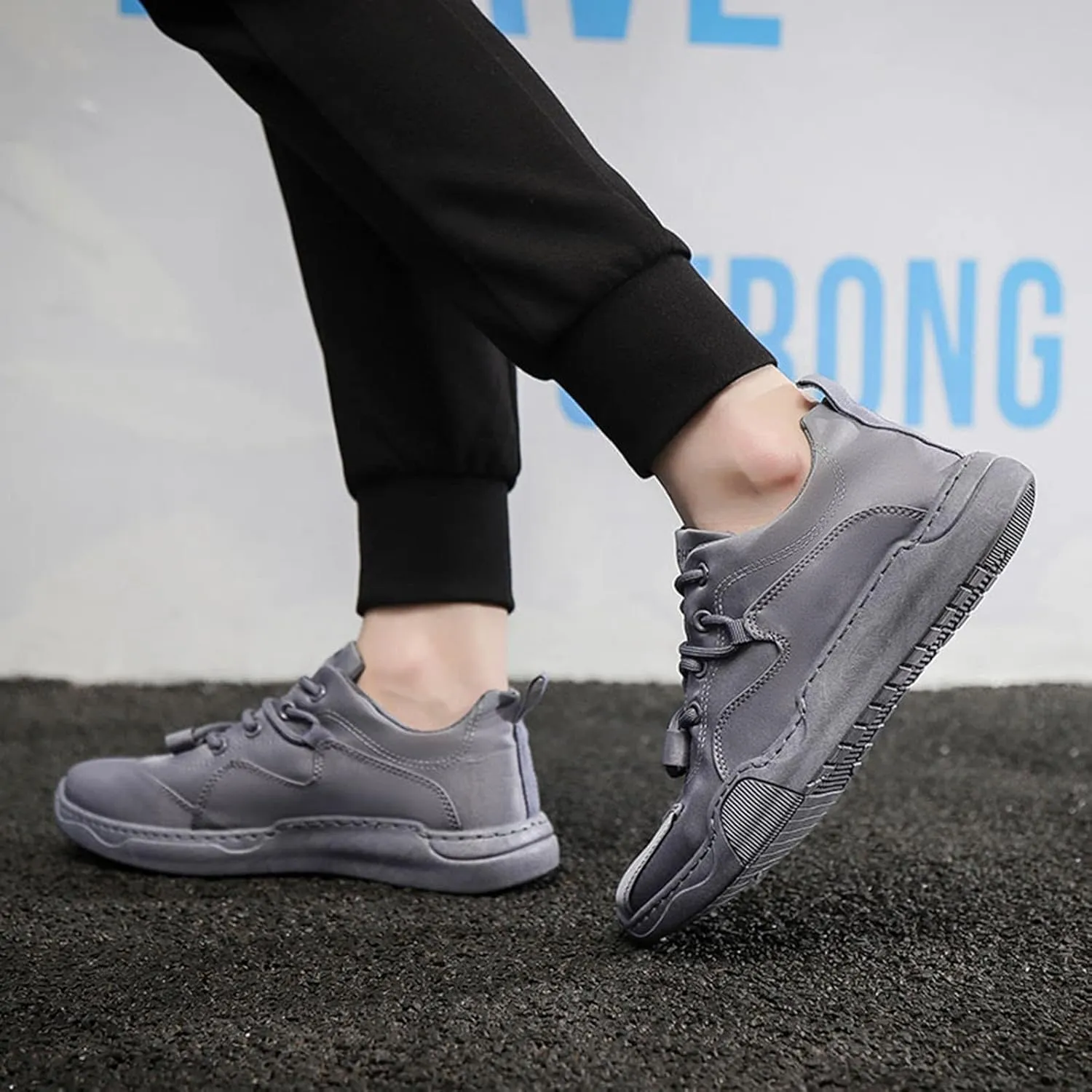 Men's Stretch Memory Foam Shoes Lightweight Breathable Slip on Running Shoe Men's Stylish Lightweight Sneakers