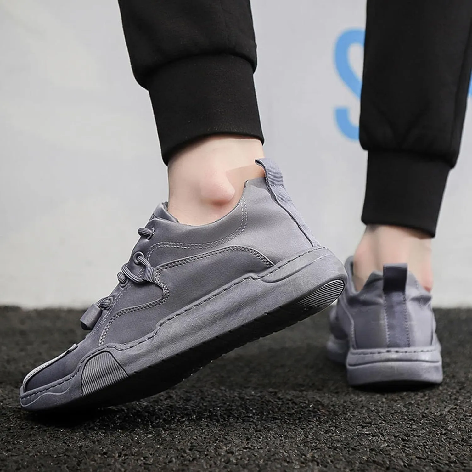 Men's Stretch Memory Foam Shoes Lightweight Breathable Slip on Running Shoe Men's Stylish Lightweight Sneakers