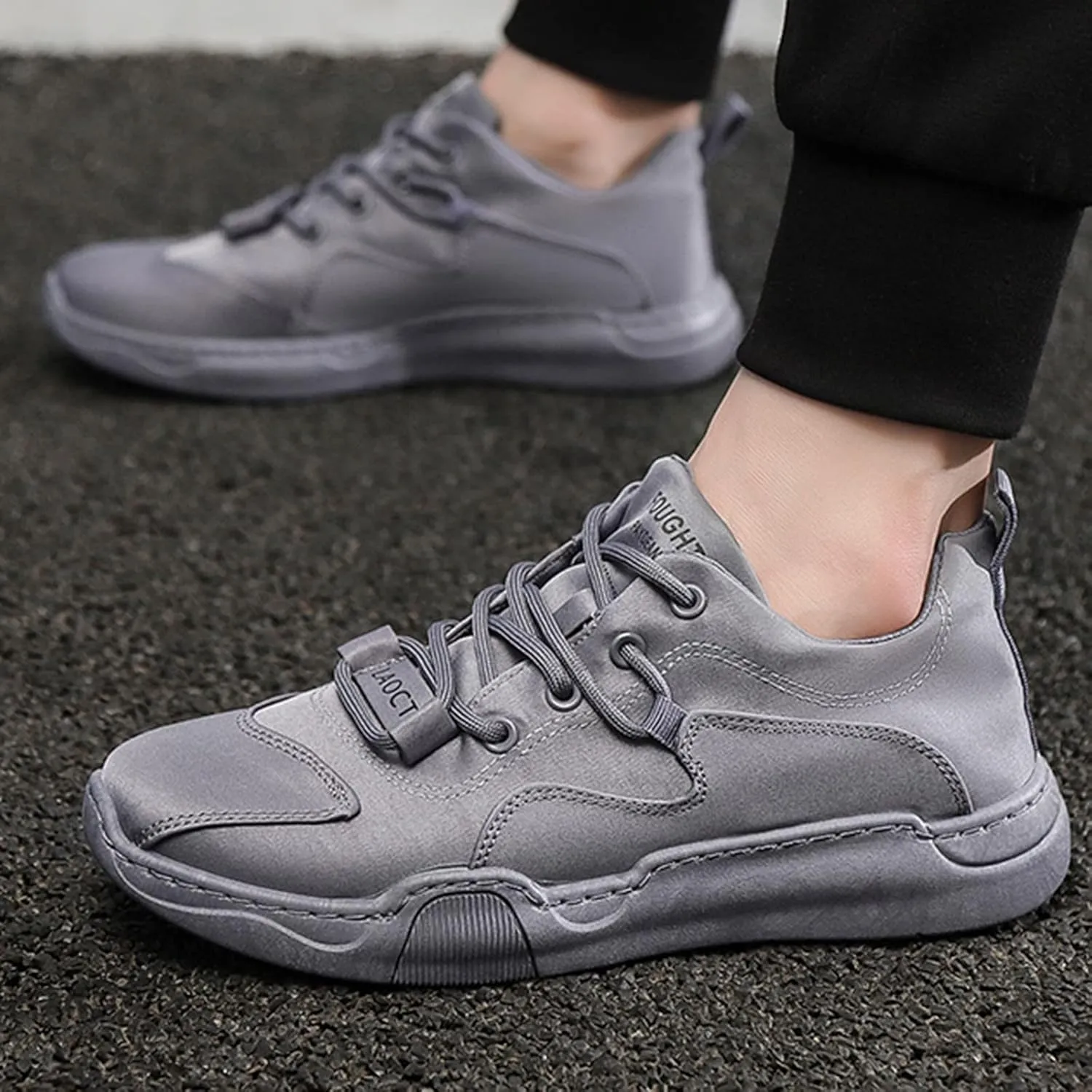 Men's Stretch Memory Foam Shoes Lightweight Breathable Slip on Running Shoe Men's Stylish Lightweight Sneakers