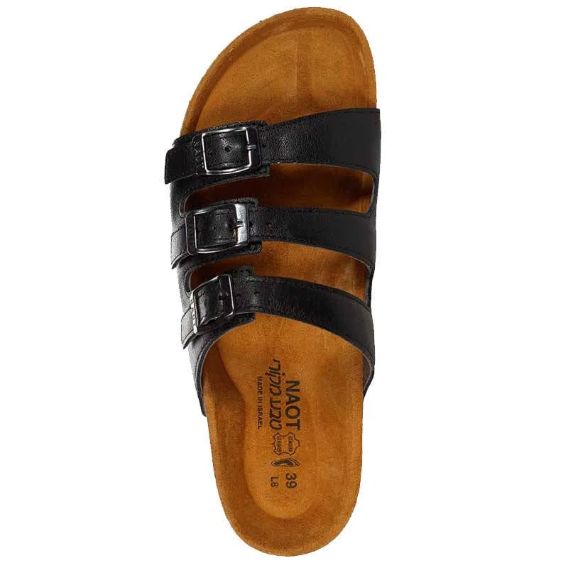 Naot Womens Austin Soft Black Leather