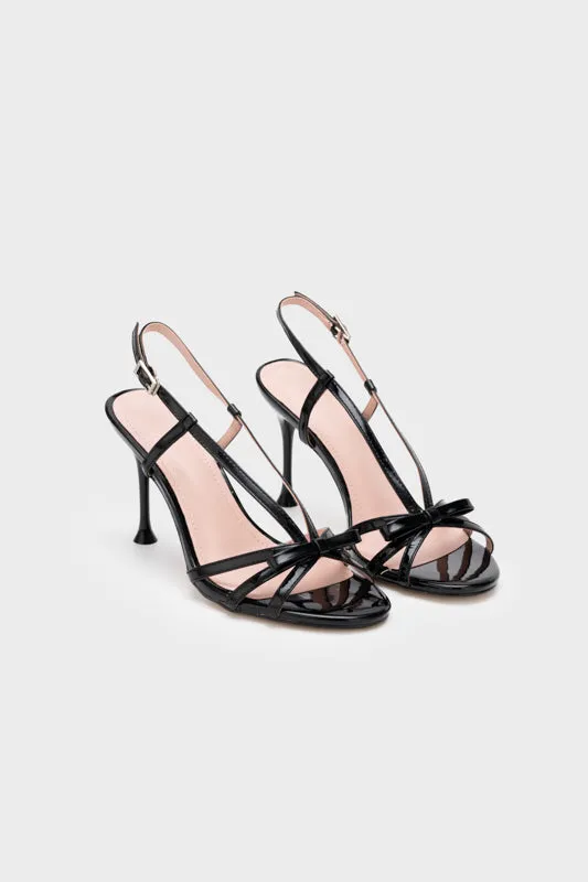 RIBBON STRAPPY HIGH HEEL SANDAL