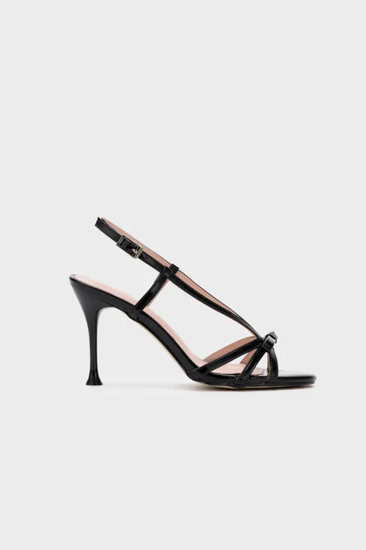 RIBBON STRAPPY HIGH HEEL SANDAL