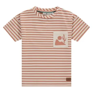 Short Sleeve Stripe Tee - Canyon by Stains & Stories