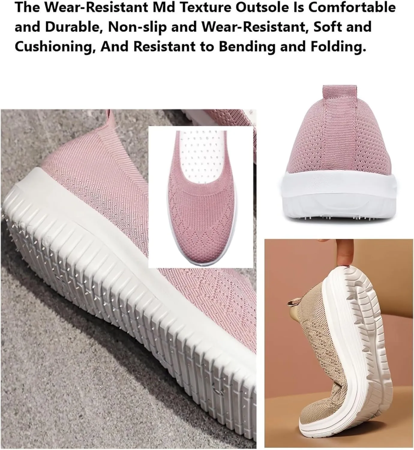 Sneakers for Women Athletic Walking Shoes Slip On Casual Mesh-Comfortable Tennis Workout Sneakers Arch Support Non Slip Work Shoes Casual Lightweight Tennis Workout Shoes Running Jogging Shoes