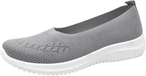 Sneakers for Women Athletic Walking Shoes Slip On Casual Mesh-Comfortable Tennis Workout Sneakers Arch Support Non Slip Work Shoes Casual Lightweight Tennis Workout Shoes Running Jogging Shoes