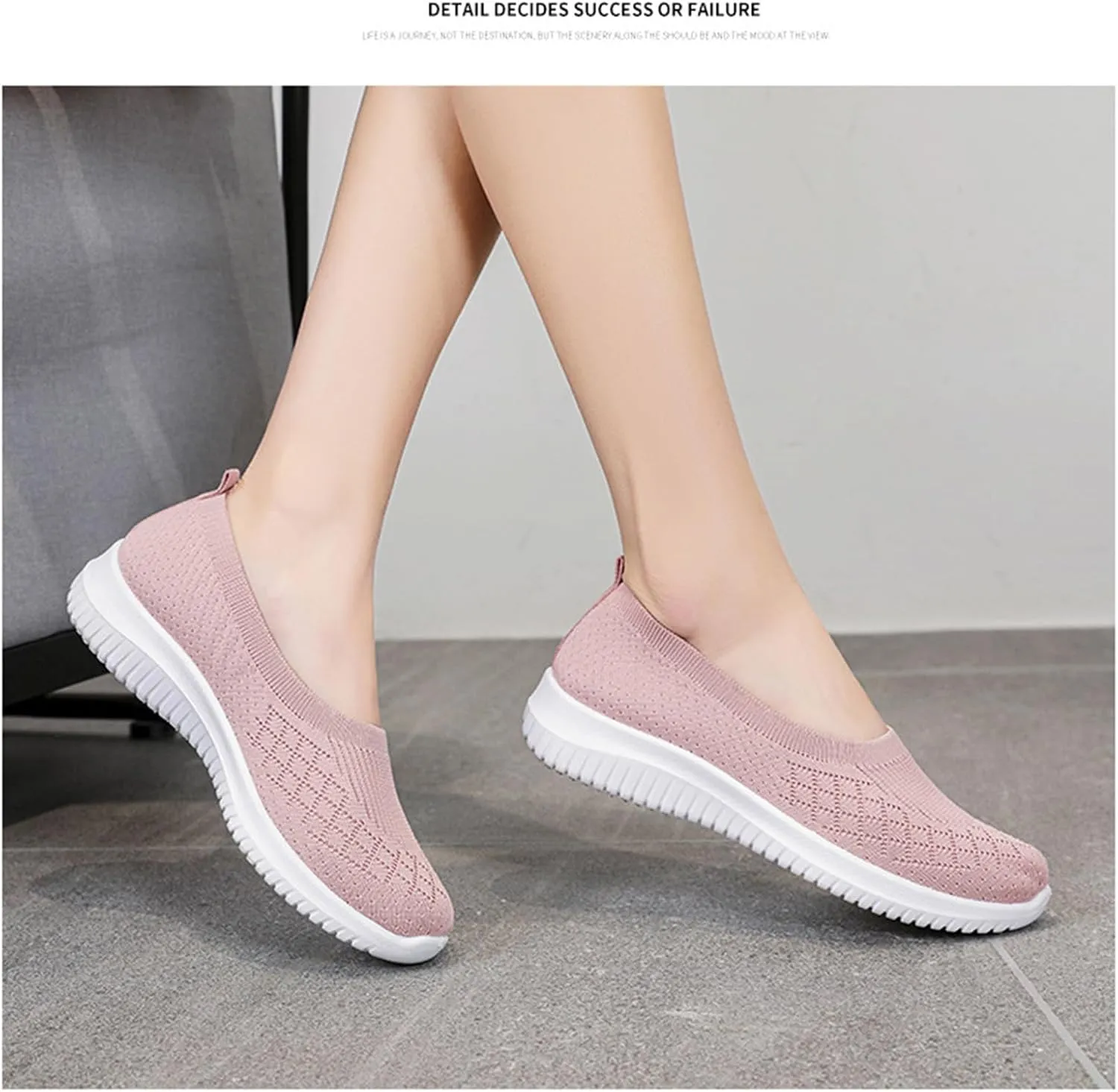 Sneakers for Women Athletic Walking Shoes Slip On Casual Mesh-Comfortable Tennis Workout Sneakers Arch Support Non Slip Work Shoes Casual Lightweight Tennis Workout Shoes Running Jogging Shoes