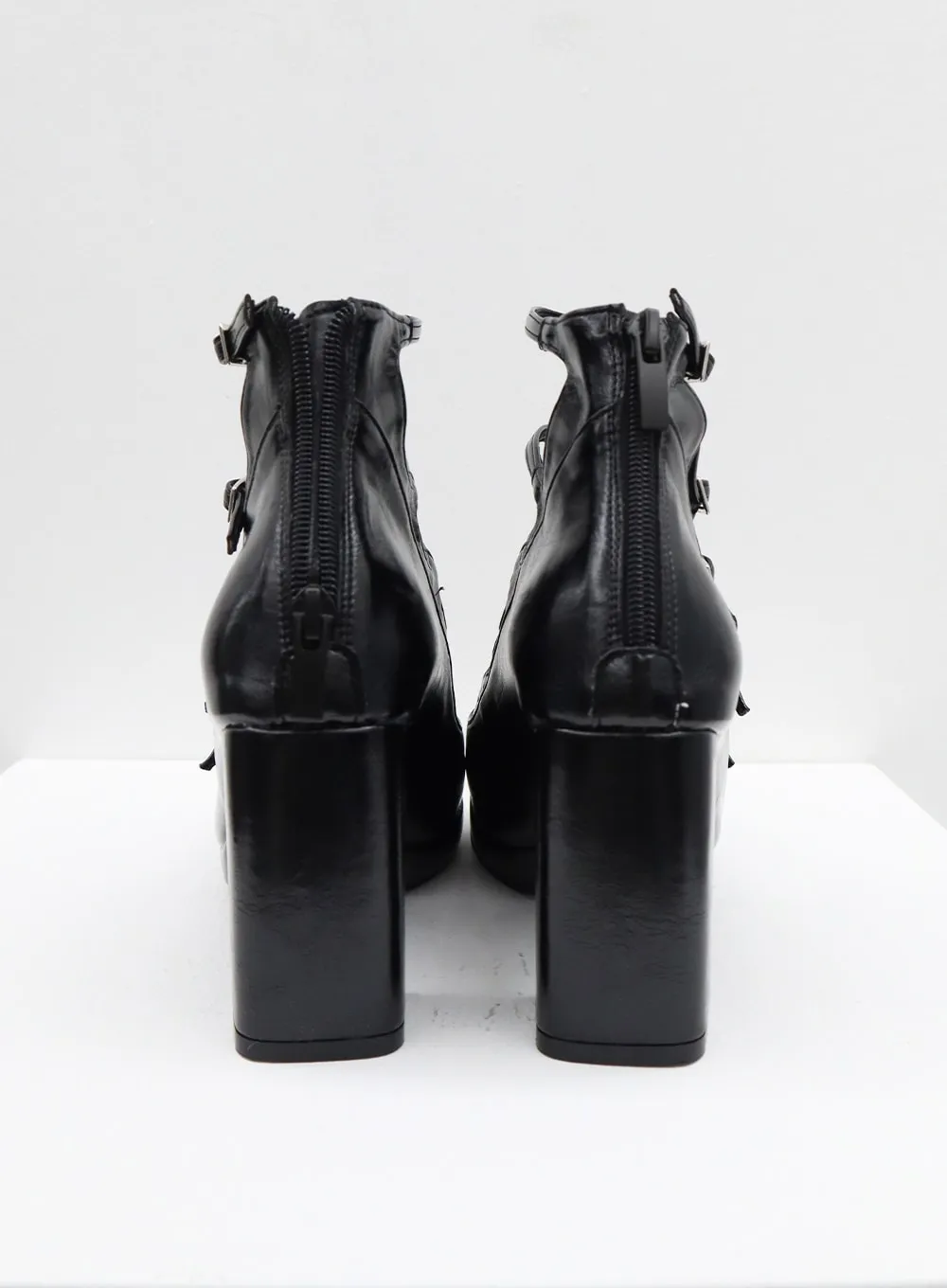 Square Toe Buckle Heels BF303