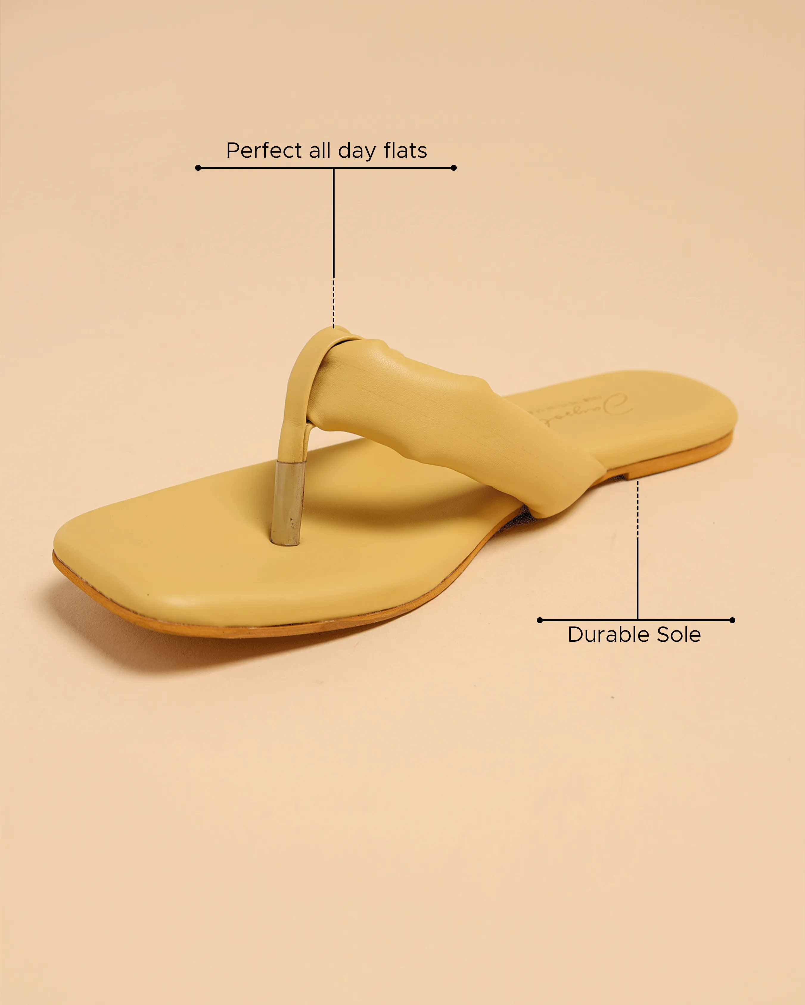 Strawlight Open Toe Flats