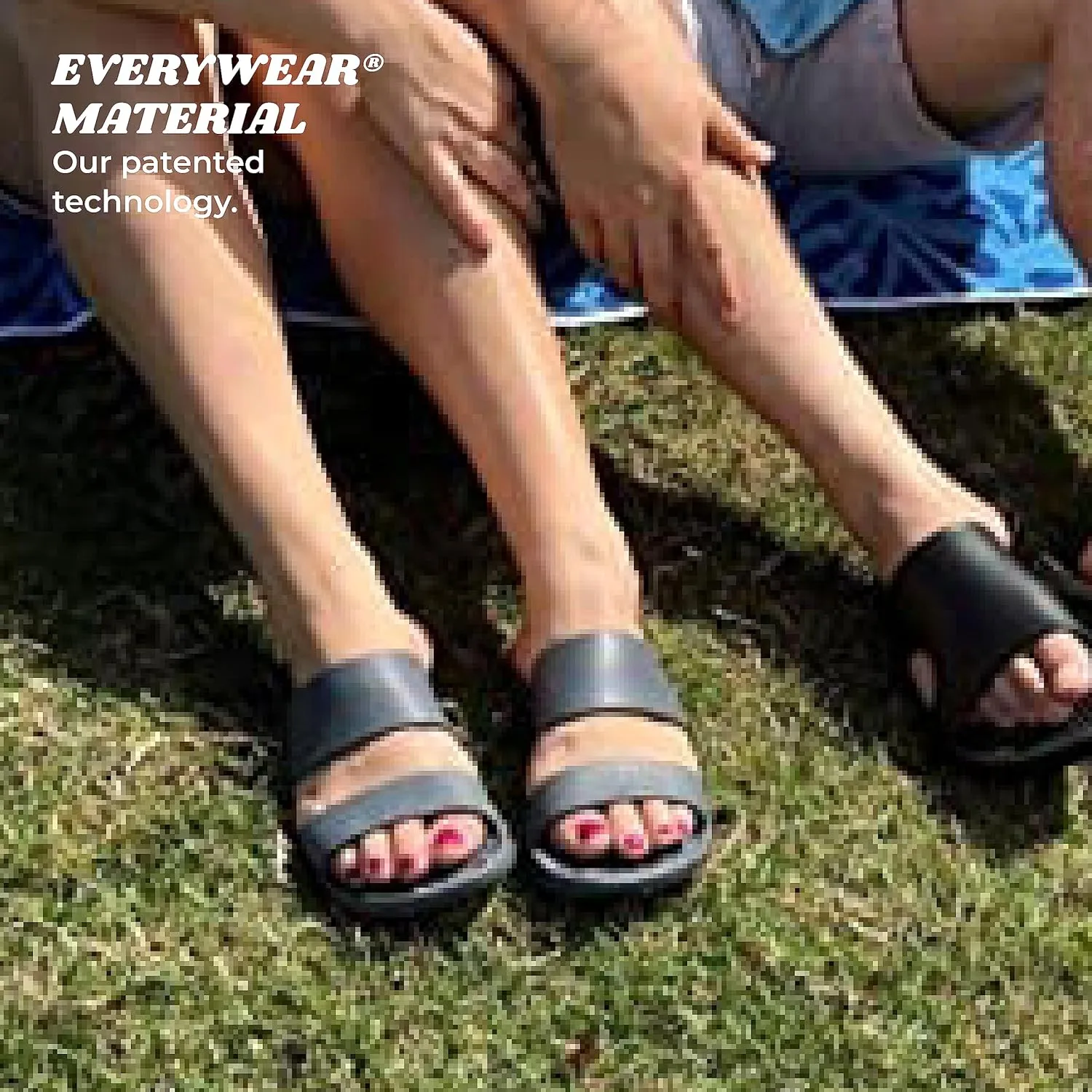 totes Womens Slides - Everywear Hudson Soft, Waterproof Pool & Beach Sandals