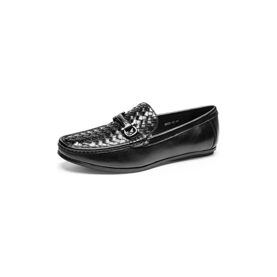 Weavingluxe Leather Slip On Loafers