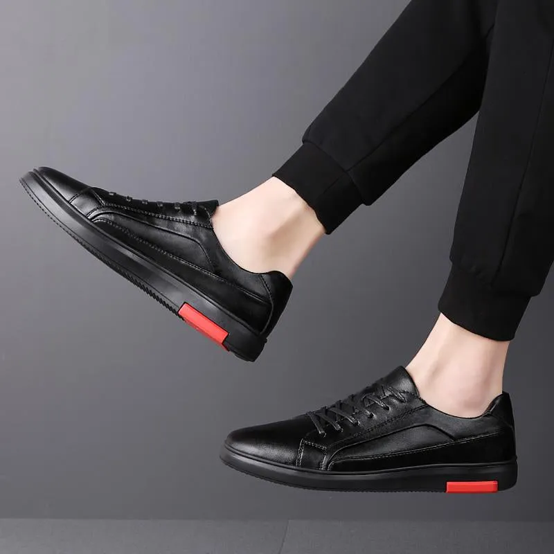 West Louis Casual Solid Leather Sneakers