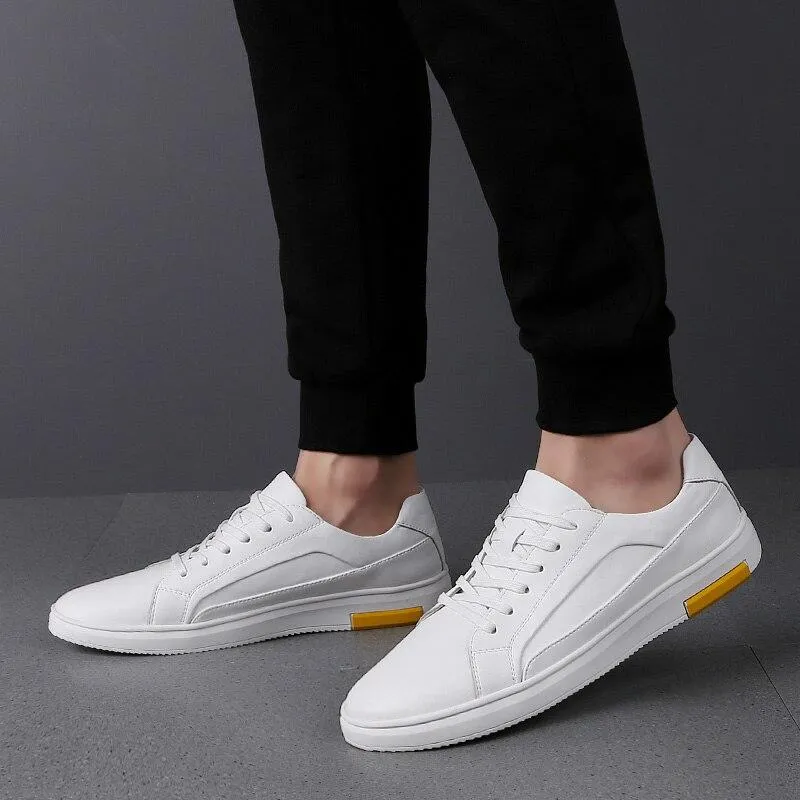 West Louis Casual Solid Leather Sneakers