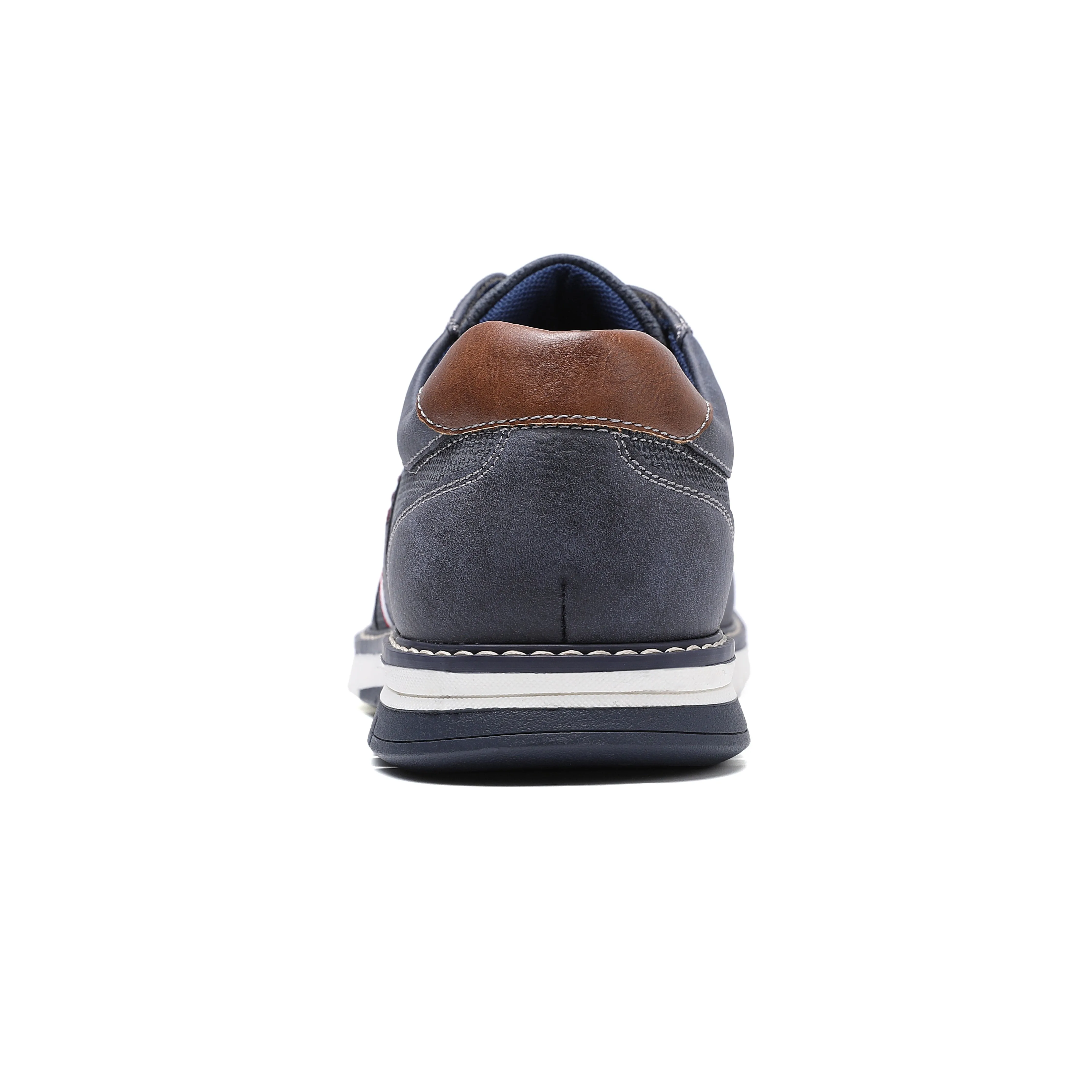 West Louis Designer Leather Casual Lace-Up Sneakers